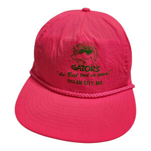 Gator's The Best Tail in Town‎ Ocean City Maryland Hot Pink Hat Cap